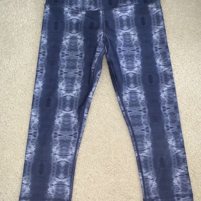 Ladies Scorpio sol sz small capri leggings tie dye blue EUC